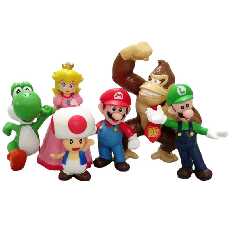 Paquete De 6 Figuras De Super Mario Paquete De 6 Figuras De Super Mario