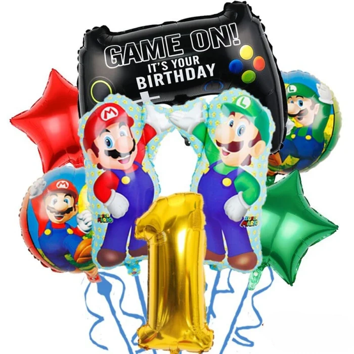 Globos De Aniversario De Mario Bros Globos De Aniversario De Mario Bros