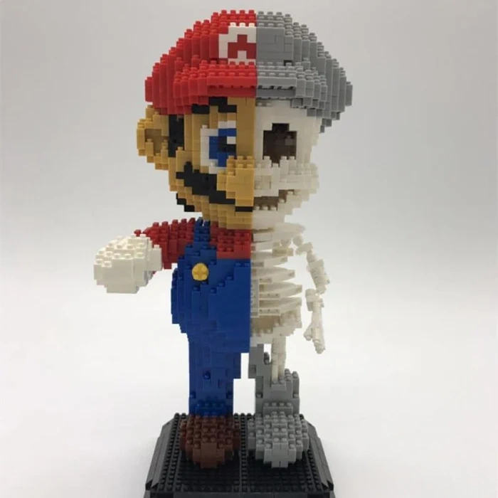Bloques De Construcción De Esqueleto De Mario Bloques De Construcción De Esqueleto De Mario
