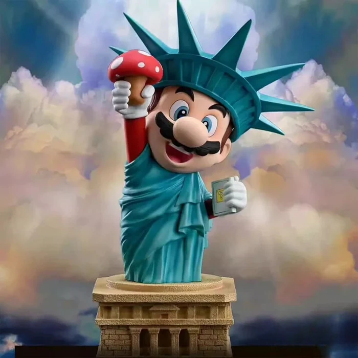 Figura De La Estatua De La Libertad De Mario Figura De La Estatua De La Libertad De Mario