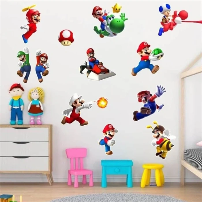 Pegatinas De Pared De Super Mario Bros Pegatinas De Pared De Super Mario Bros