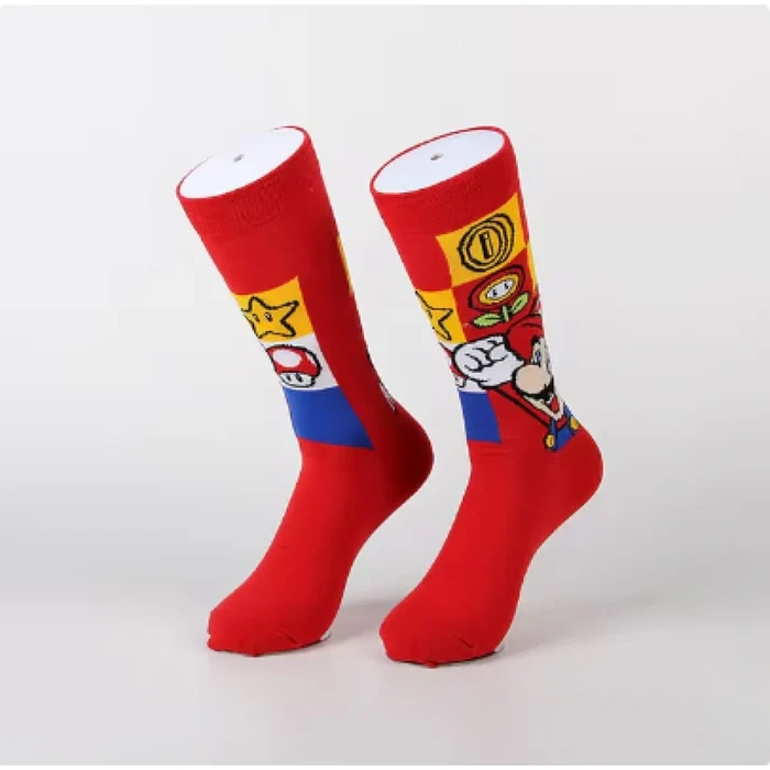Calcetines Rojos Retro Mario Calcetines Rojos Retro Mario
